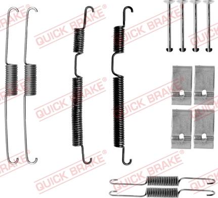 QUICK BRAKE 105-0035 - Set accesorii, sabot de frana aaoparts.ro