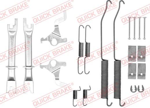 QUICK BRAKE 105-0036S - Set accesorii, sabot de frana aaoparts.ro