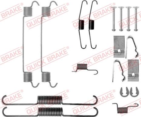 QUICK BRAKE 105-0038 - Set accesorii, sabot de frana aaoparts.ro