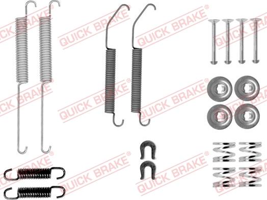 QUICK BRAKE 105-0033 - Set accesorii, sabot de frana aaoparts.ro