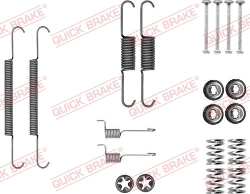 QUICK BRAKE 105-0037 - Set accesorii, saboti frana parcare aaoparts.ro