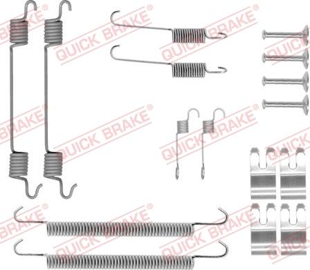 QUICK BRAKE 1050029 - Set accesorii, sabot de frana aaoparts.ro