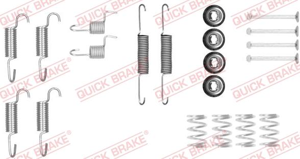 QUICK BRAKE 105-0025 - Set accesorii, saboti frana parcare aaoparts.ro