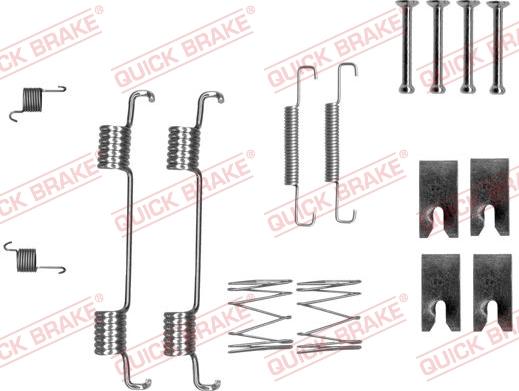 QUICK BRAKE 105-0023 - Set accesorii, saboti frana parcare aaoparts.ro