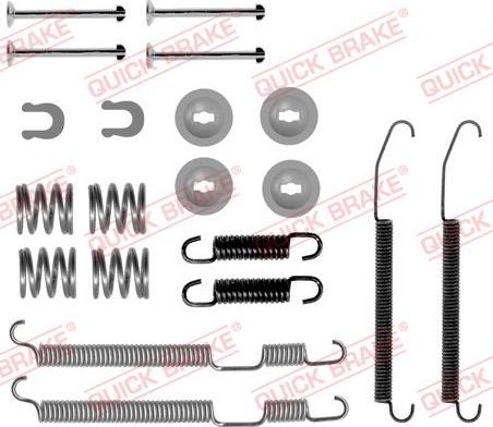 QUICK BRAKE 105-0075 - Set accesorii, sabot de frana aaoparts.ro