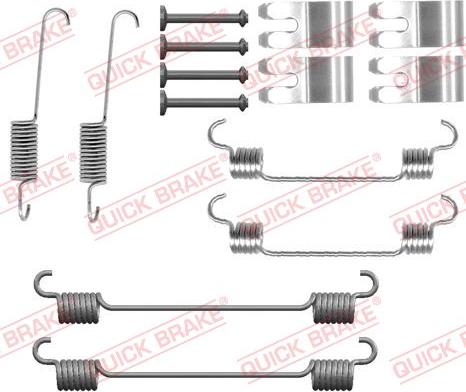 QUICK BRAKE 105-0076 - Set accesorii, sabot de frana aaoparts.ro