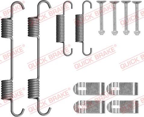 QUICK BRAKE 105-0078 - Set accesorii, saboti frana parcare aaoparts.ro