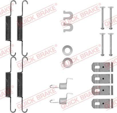 QUICK BRAKE 1050895 - Set accesorii, saboti frana parcare aaoparts.ro