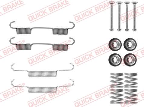 QUICK BRAKE 1050896 - Set accesorii, saboti frana parcare aaoparts.ro