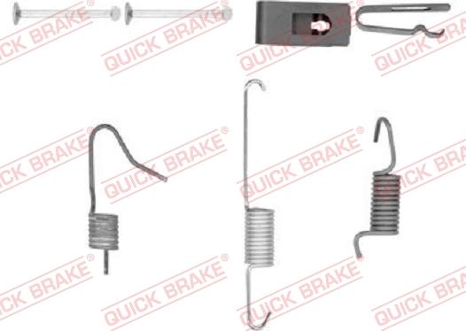 QUICK BRAKE 10508981R - Set accesorii, saboti frana parcare aaoparts.ro