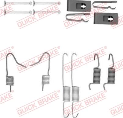 QUICK BRAKE 105-0898 - Set accesorii, saboti frana parcare aaoparts.ro