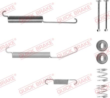 QUICK BRAKE 105-0845-1 - Set accesorii, sabot de frana aaoparts.ro
