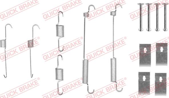 QUICK BRAKE 105-0846 - Set accesorii, sabot de frana aaoparts.ro