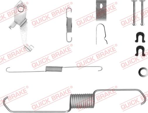 QUICK BRAKE 105-0856X-1L - Set accesorii, sabot de frana aaoparts.ro