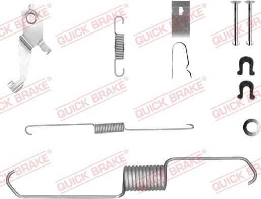 QUICK BRAKE 105-0856X-1R - Set accesorii, sabot de frana aaoparts.ro