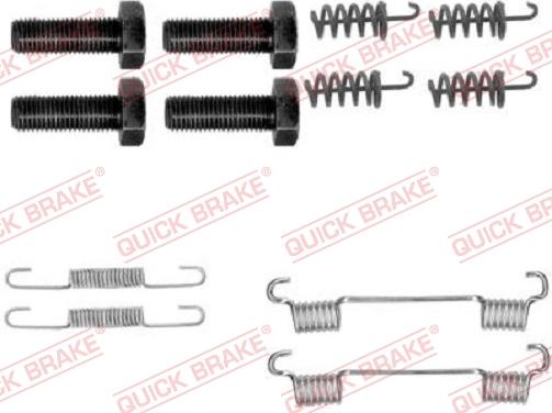 QUICK BRAKE 1050865 - Set accesorii, saboti frana parcare aaoparts.ro