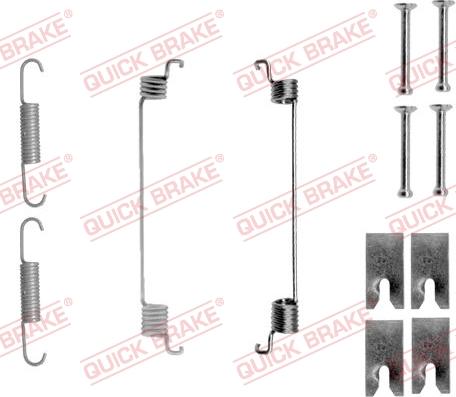 QUICK BRAKE 105-0866 - Set accesorii, sabot de frana aaoparts.ro