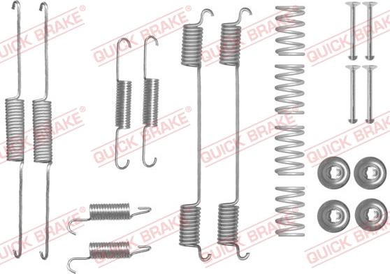 QUICK BRAKE 1050861 - Set accesorii, sabot de frana aaoparts.ro