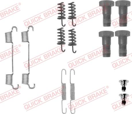 QUICK BRAKE 1050867 - Set accesorii, saboti frana parcare aaoparts.ro