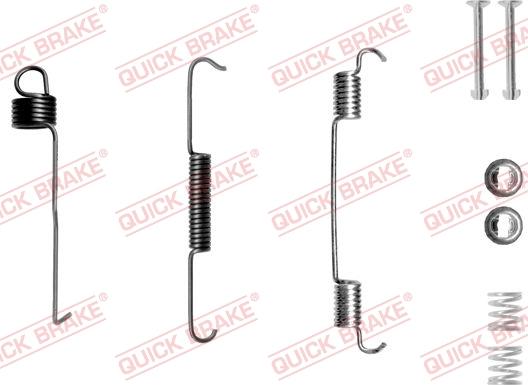 QUICK BRAKE 105-0804-1L - Set accesorii, sabot de frana aaoparts.ro