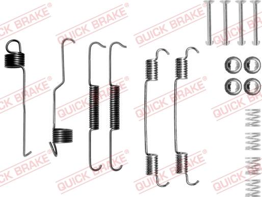 QUICK BRAKE 105-0804 - Set accesorii, sabot de frana aaoparts.ro