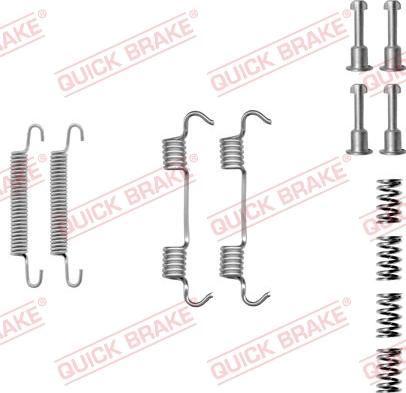 QUICK BRAKE 1050801 - Set accesorii, saboti frana parcare aaoparts.ro