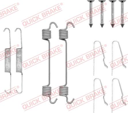 QUICK BRAKE 1050808 - Set accesorii, saboti frana parcare aaoparts.ro