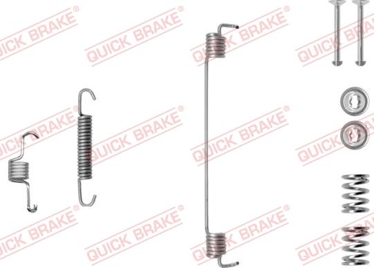 QUICK BRAKE 105-0819-1L - Set accesorii, sabot de frana aaoparts.ro