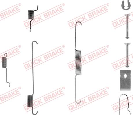 QUICK BRAKE 105-0815-1 - Set accesorii, sabot de frana aaoparts.ro