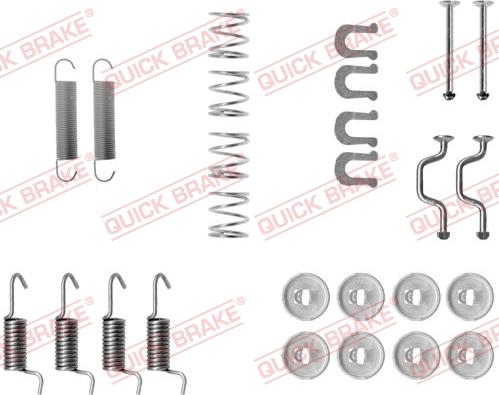 QUICK BRAKE 1050810 - Set accesorii, saboti frana parcare aaoparts.ro