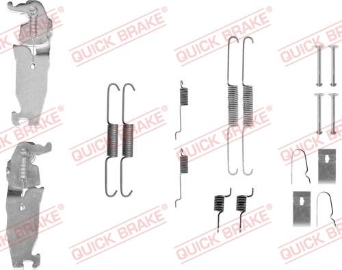 QUICK BRAKE 105-0811S - Set accesorii, sabot de frana aaoparts.ro