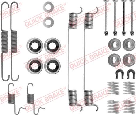 QUICK BRAKE 105-0818 - Set accesorii, sabot de frana aaoparts.ro