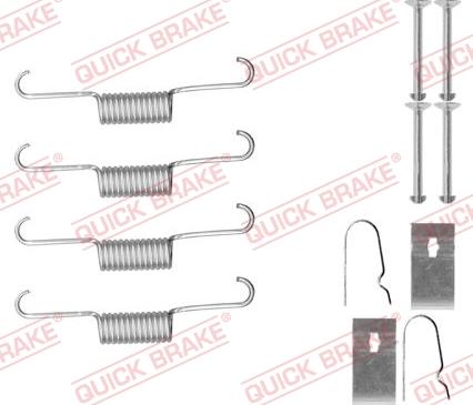 QUICK BRAKE 1050884 - Set accesorii, saboti frana parcare aaoparts.ro