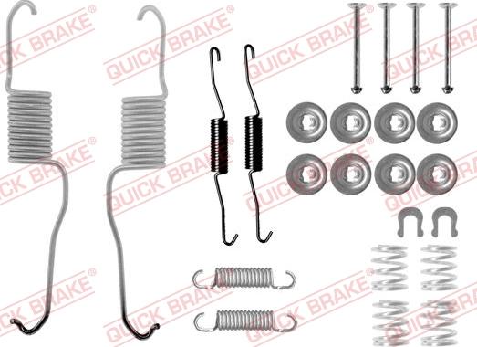 QUICK BRAKE 105-0886 - Set accesorii, sabot de frana aaoparts.ro