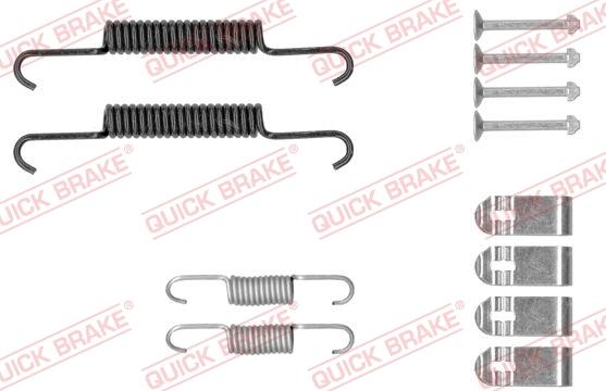 QUICK BRAKE 1050881 - Set accesorii, saboti frana parcare aaoparts.ro