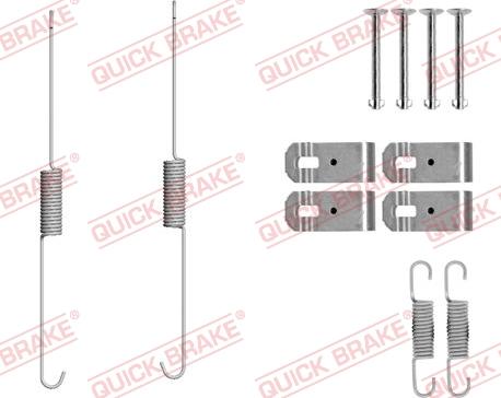 QUICK BRAKE 105-0888 - Set accesorii, sabot de frana aaoparts.ro