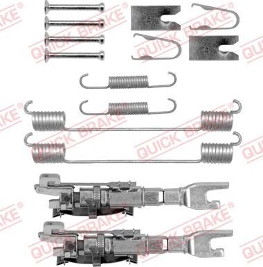 QUICK BRAKE 105-0883S - Set accesorii, sabot de frana aaoparts.ro