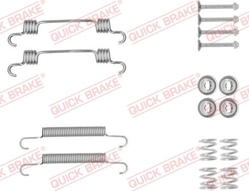 QUICK BRAKE 1050887 - Set accesorii, saboti frana parcare aaoparts.ro