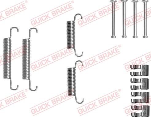 QUICK BRAKE 105-0839 - Set accesorii, saboti frana parcare aaoparts.ro