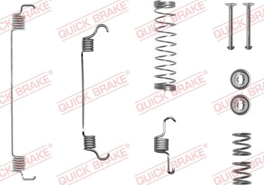 QUICK BRAKE 105-0835-1L - Set accesorii, sabot de frana aaoparts.ro