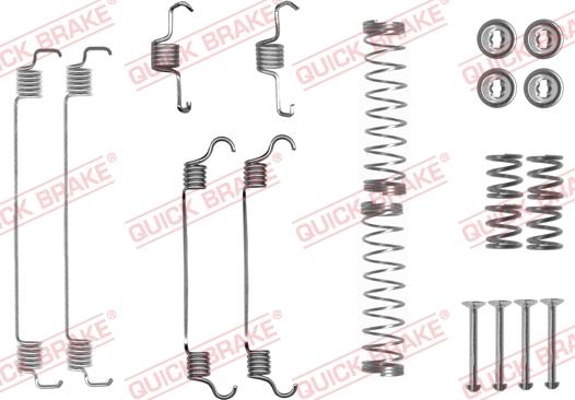 QUICK BRAKE 105-0835 - Set accesorii, sabot de frana aaoparts.ro