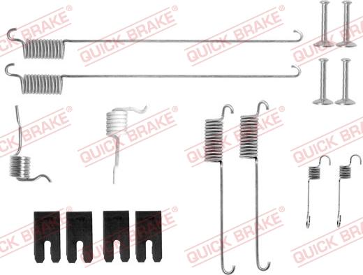 QUICK BRAKE 105-0829 - Set accesorii, sabot de frana aaoparts.ro