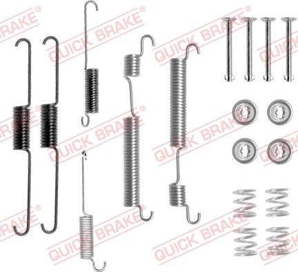 QUICK BRAKE 105-0824 - Set accesorii, sabot de frana aaoparts.ro