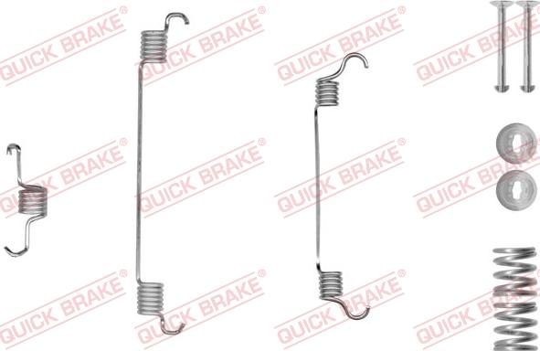 QUICK BRAKE 105-0820-1L - Set accesorii, sabot de frana aaoparts.ro