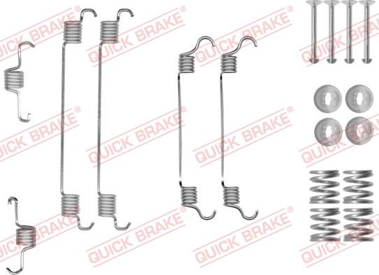 QUICK BRAKE 105-0820 - Set accesorii, sabot de frana aaoparts.ro