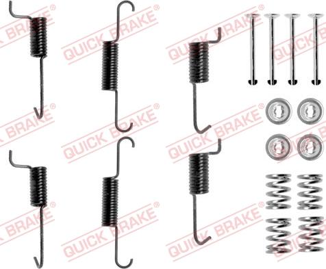 QUICK BRAKE 1050823 - Set accesorii, saboti frana parcare aaoparts.ro