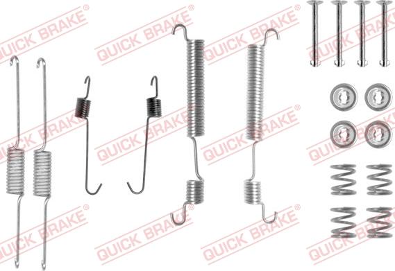 QUICK BRAKE 105-0822 - Set accesorii, sabot de frana aaoparts.ro