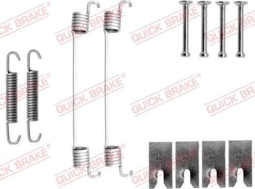 QUICK BRAKE 1050827 - Set accesorii, sabot de frana aaoparts.ro