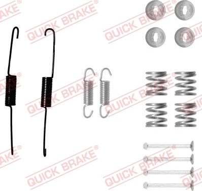 QUICK BRAKE 105-0879 - Set accesorii, sabot de frana aaoparts.ro