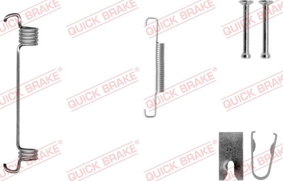 QUICK BRAKE 10508751R - Set accesorii, saboti frana parcare aaoparts.ro